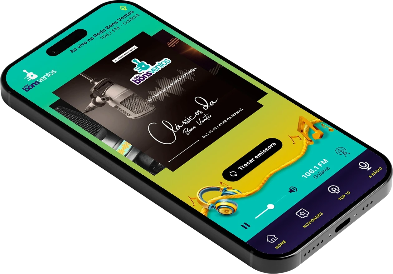 App Rádio Bons Ventos 106.1